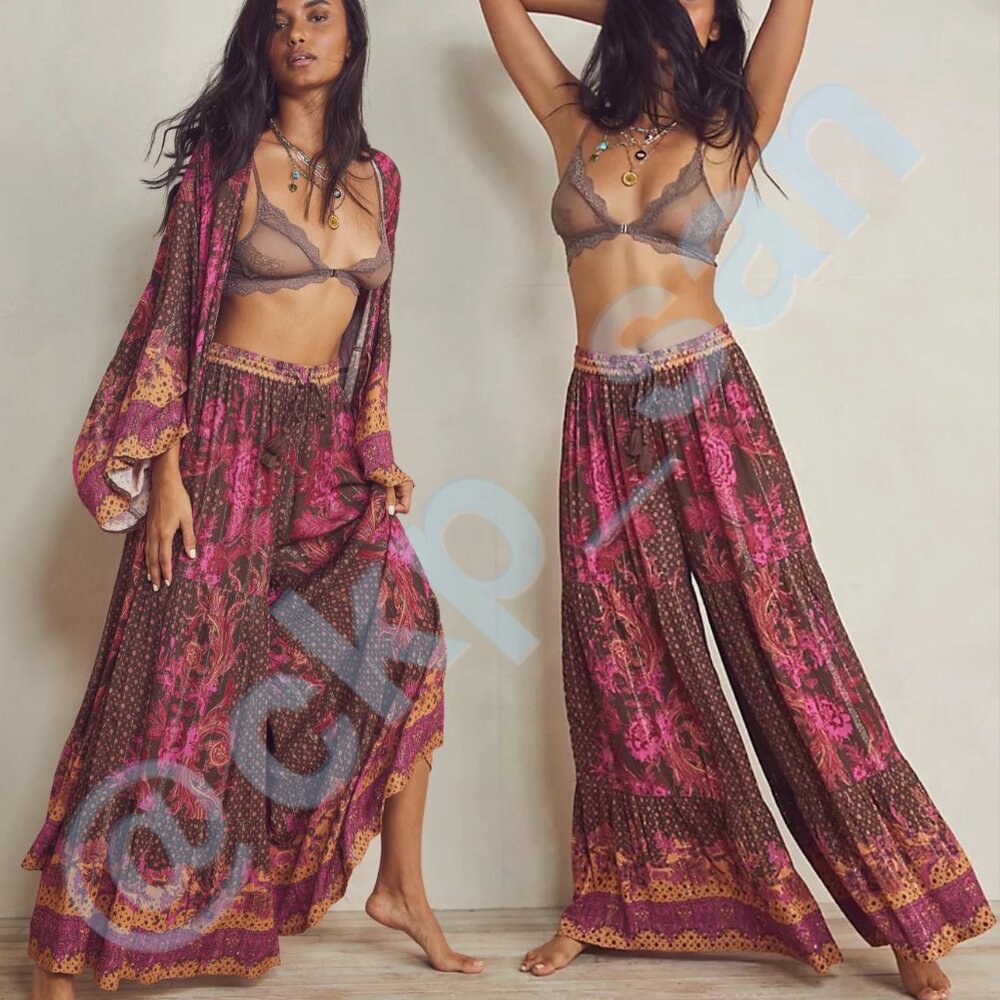 Free People Antoinette Lounge Pants Sz M - Picture 3 of 16